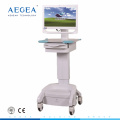 AG-WT002C Movable luxurious workstation with computer medical carts on wheels